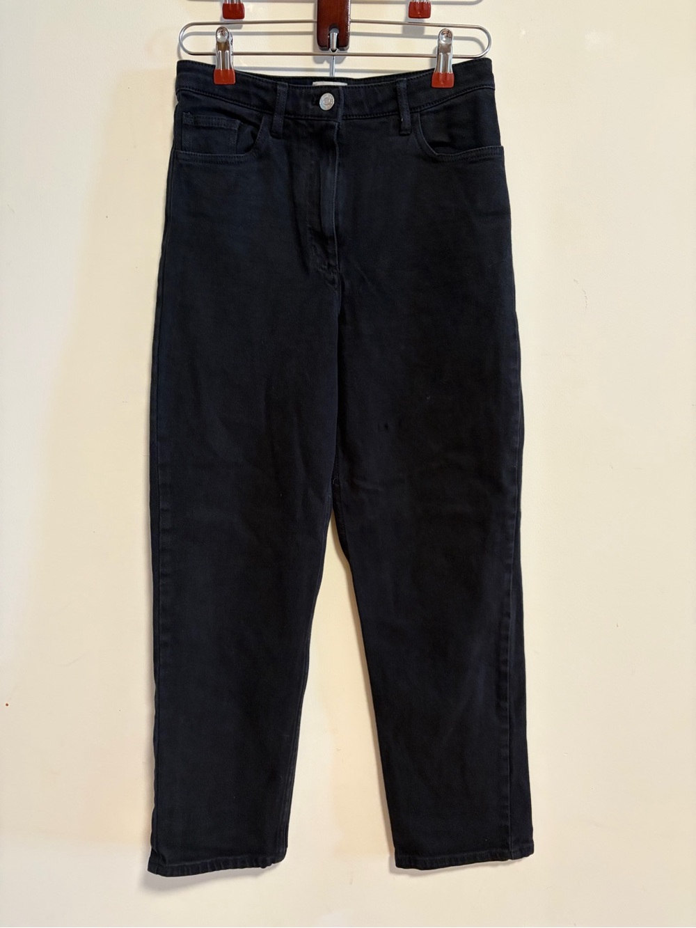 Wilfred Free Black High Rise Straight Leg Jeans Size 4